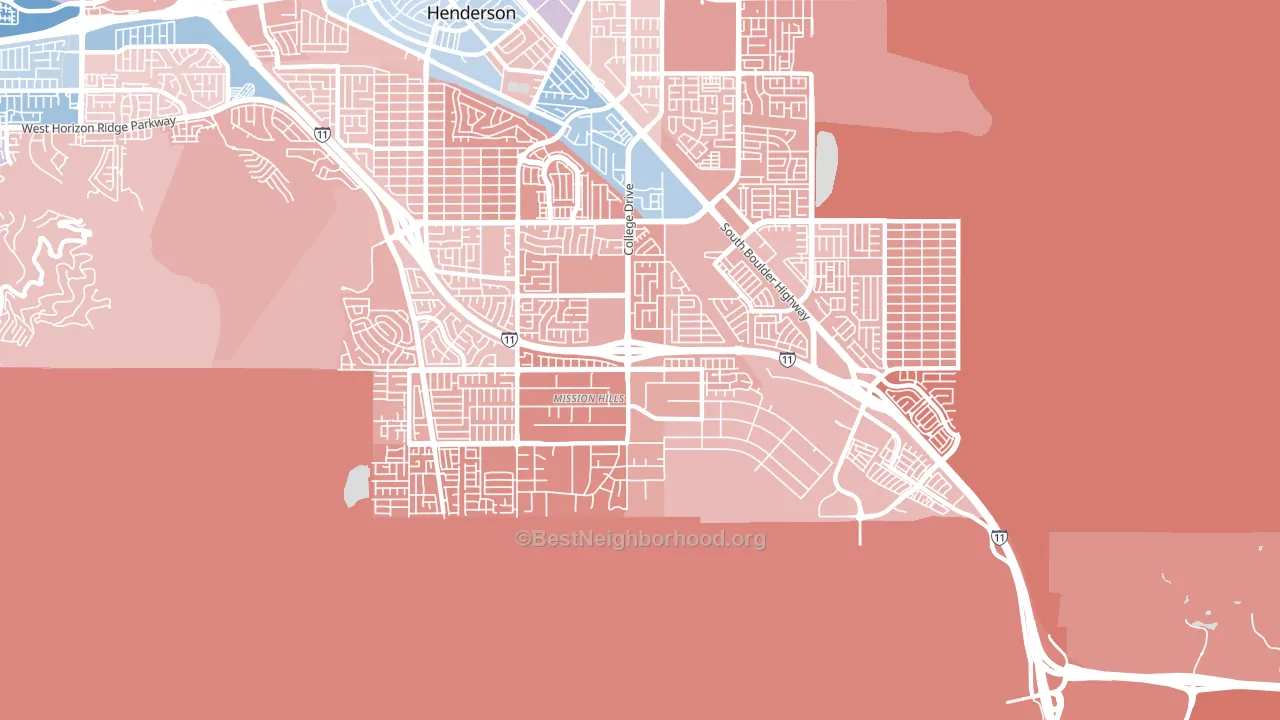 89002, NV block-group political-lean map