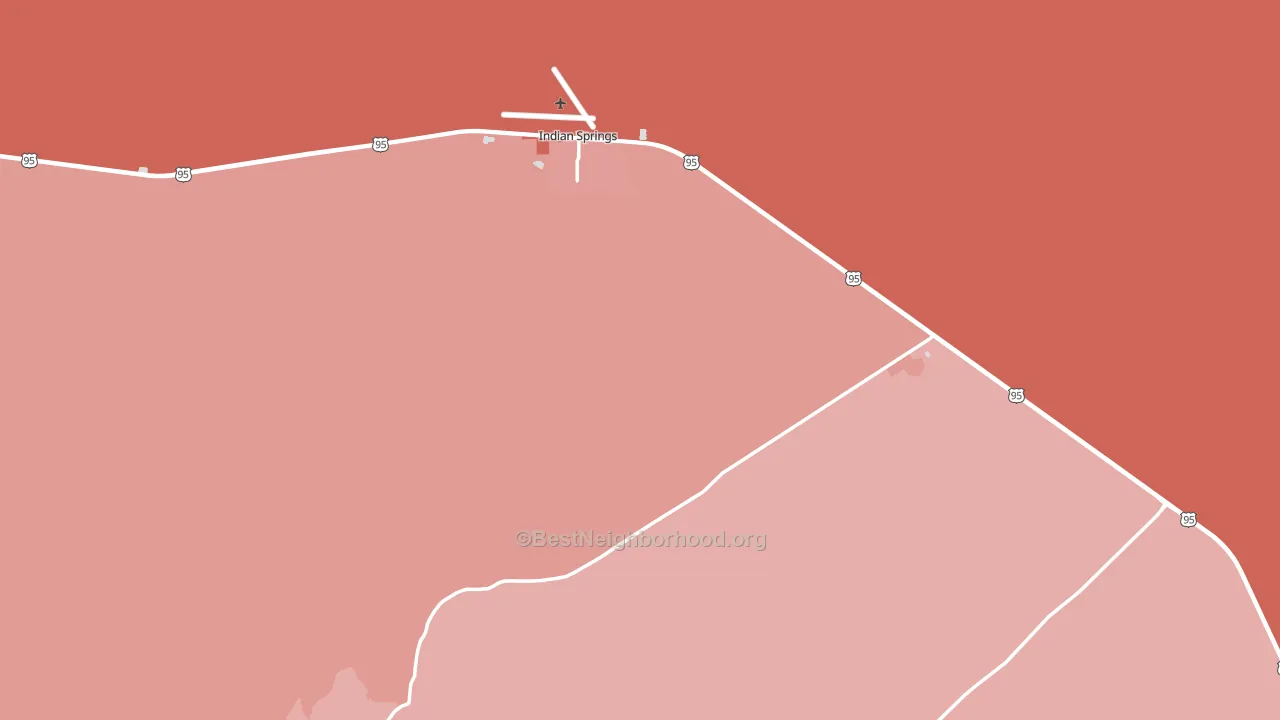 89018, NV block-group political-lean map