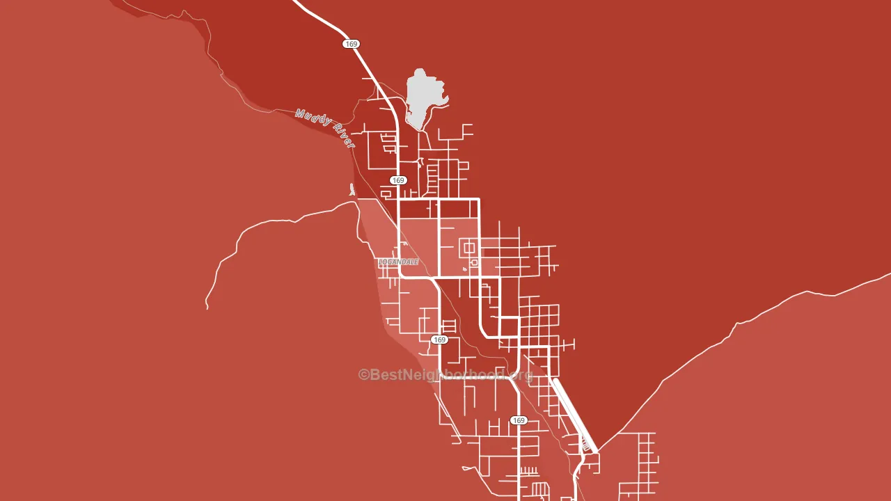 89021, NV block-group political-lean map