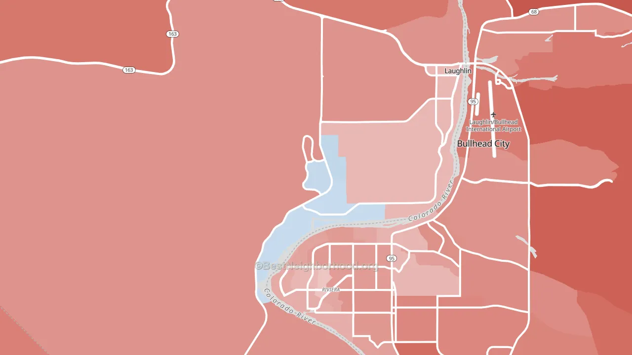 89029, NV block-group political-lean map