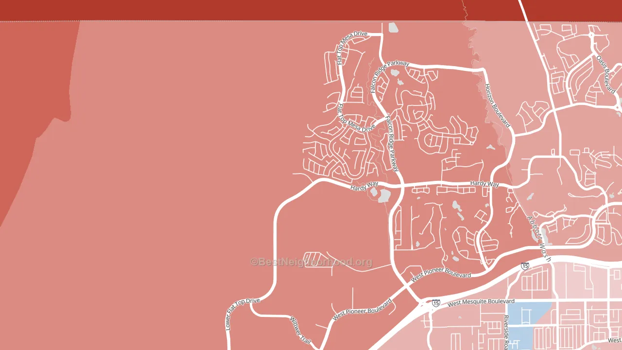 89034, NV block-group political-lean map