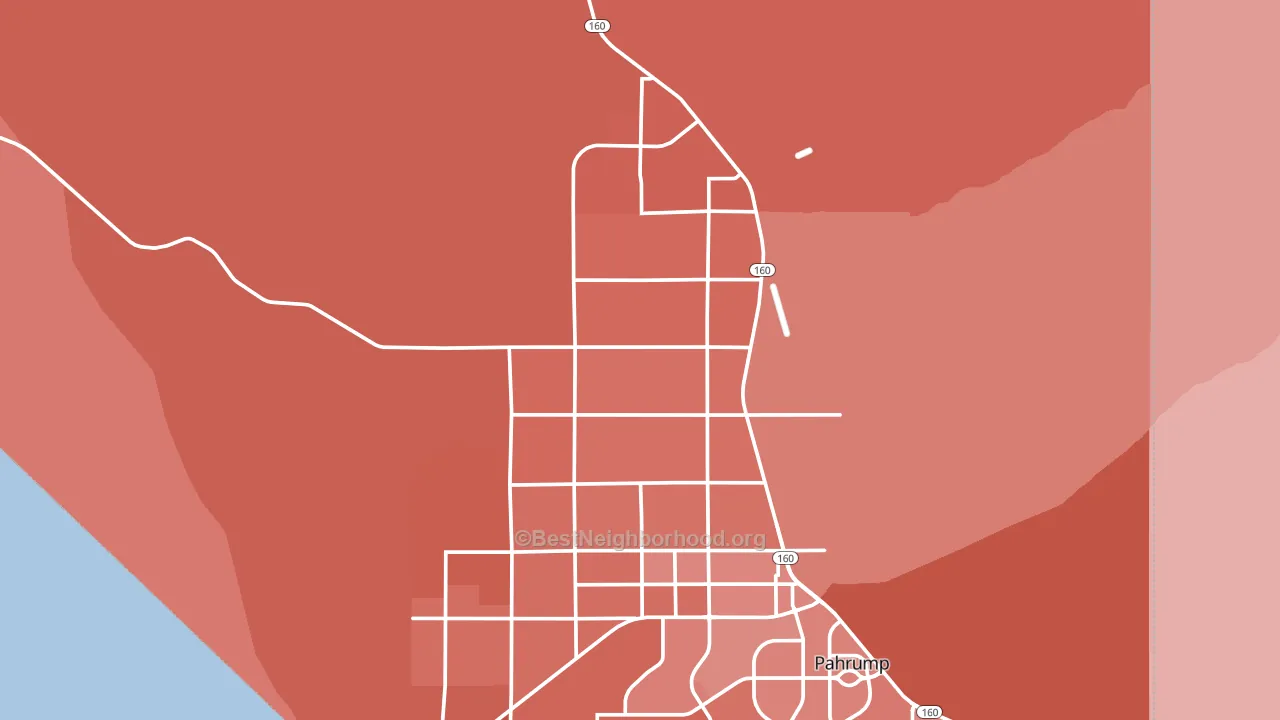 89060, NV block-group political-lean map