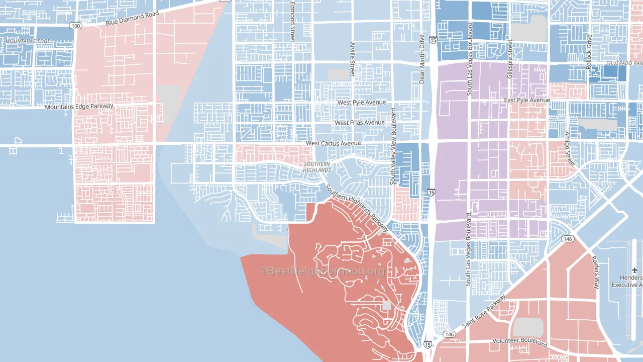 89141, NV block-group political-lean map