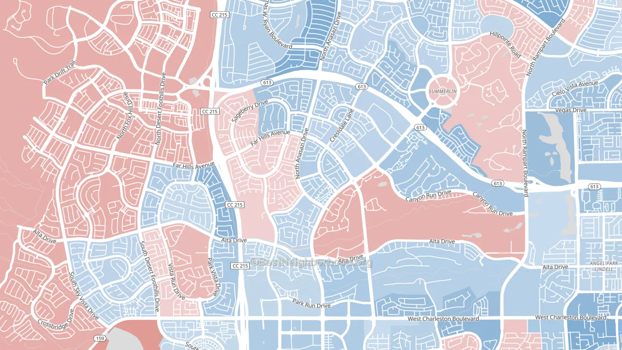 89144, NV block-group political-lean map