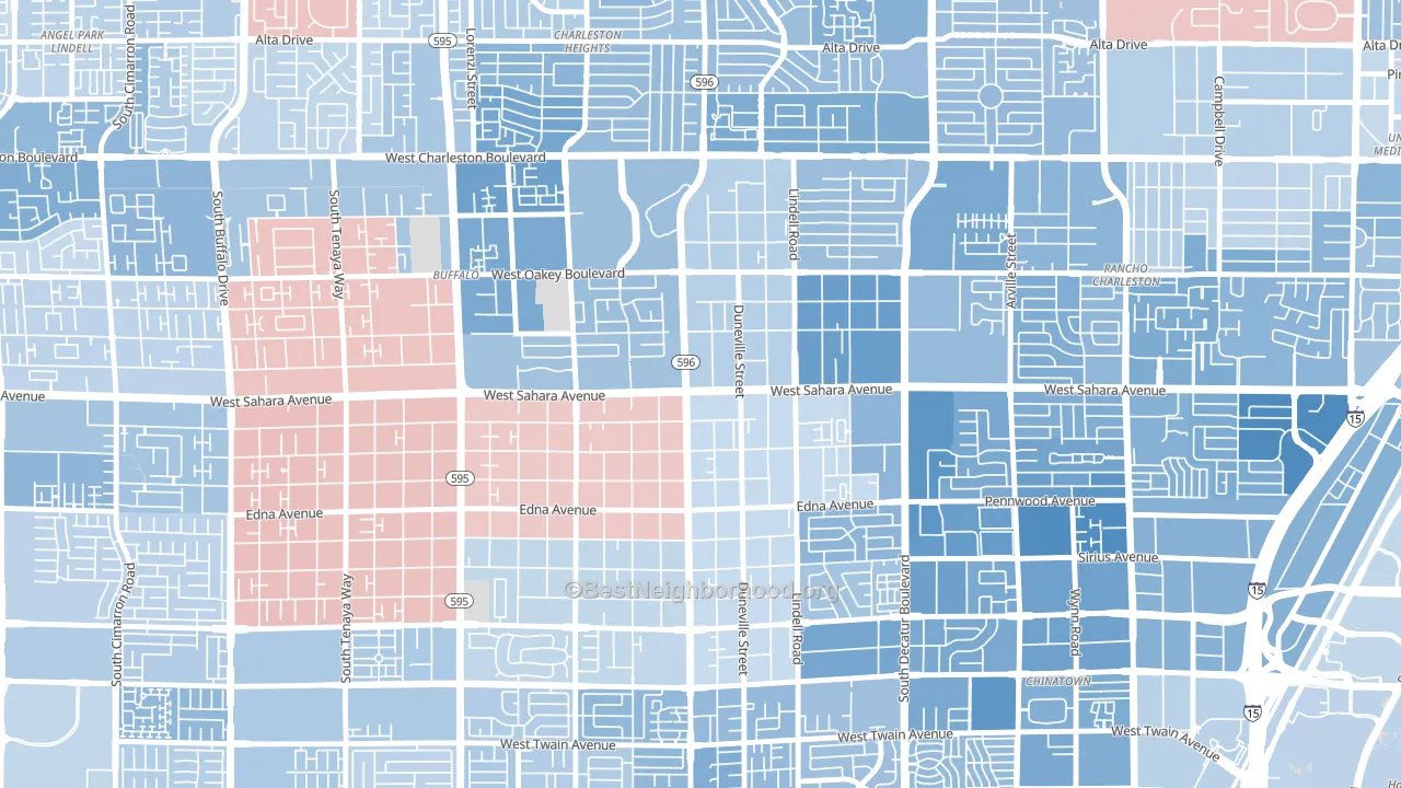 89146, NV block-group political-lean map
