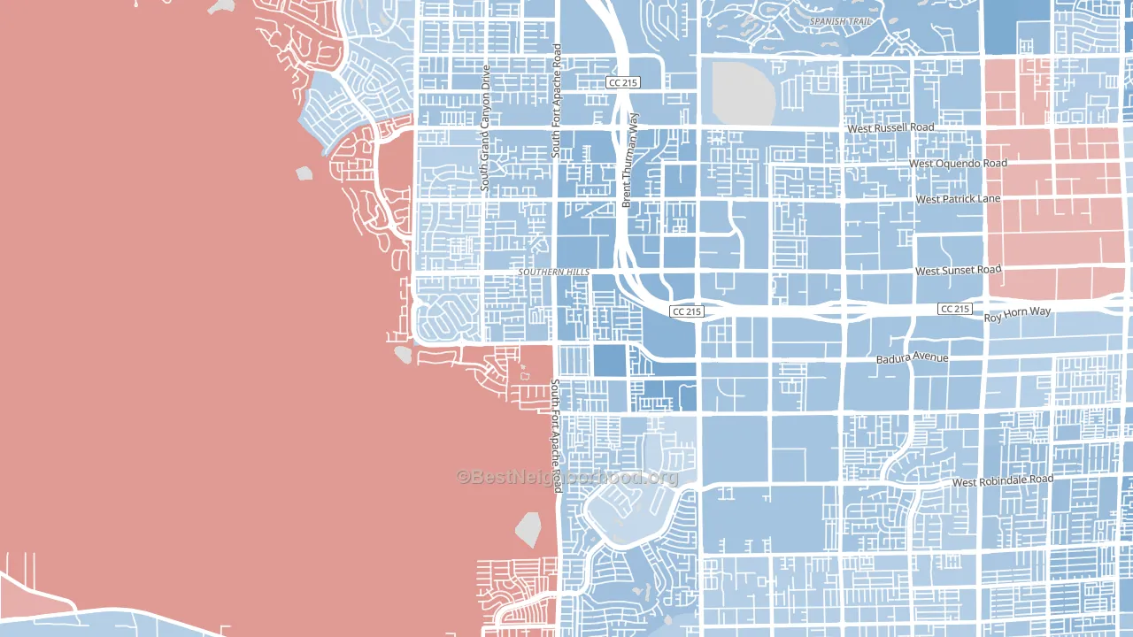 89148, NV block-group political-lean map