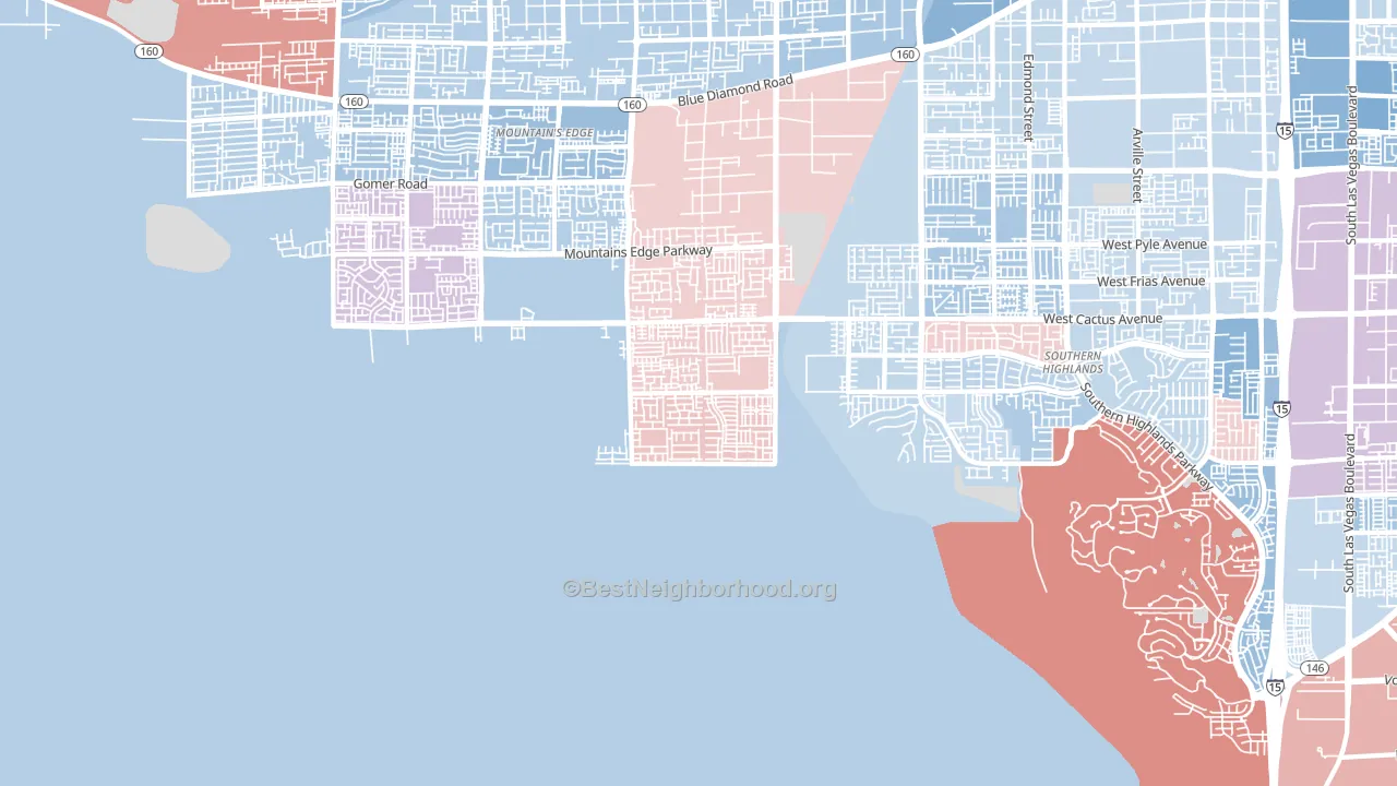 89179, NV block-group political-lean map