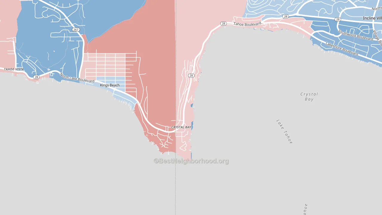 89402, NV block-group political-lean map