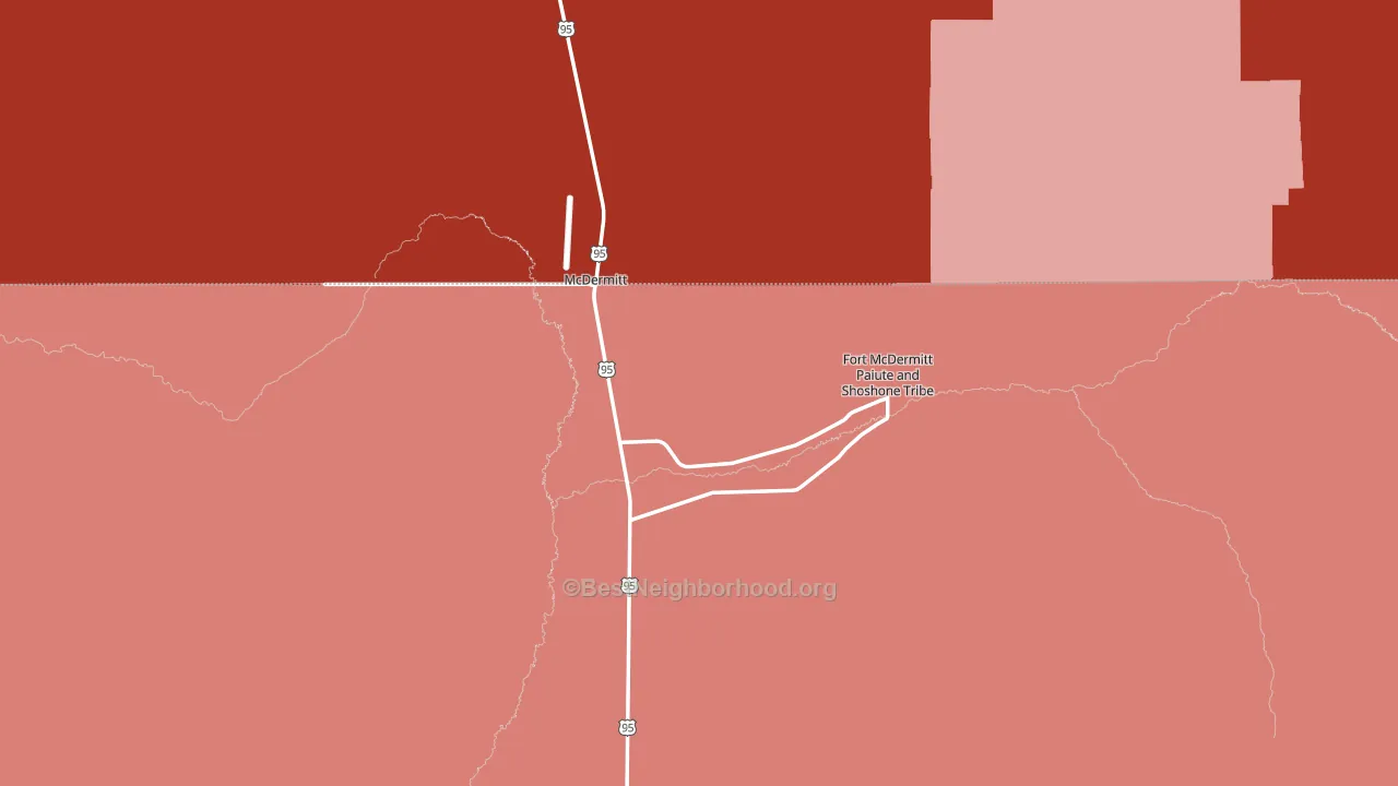 89421, NV block-group political-lean map