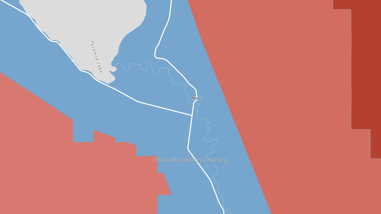 89424, NV block-group political-lean map