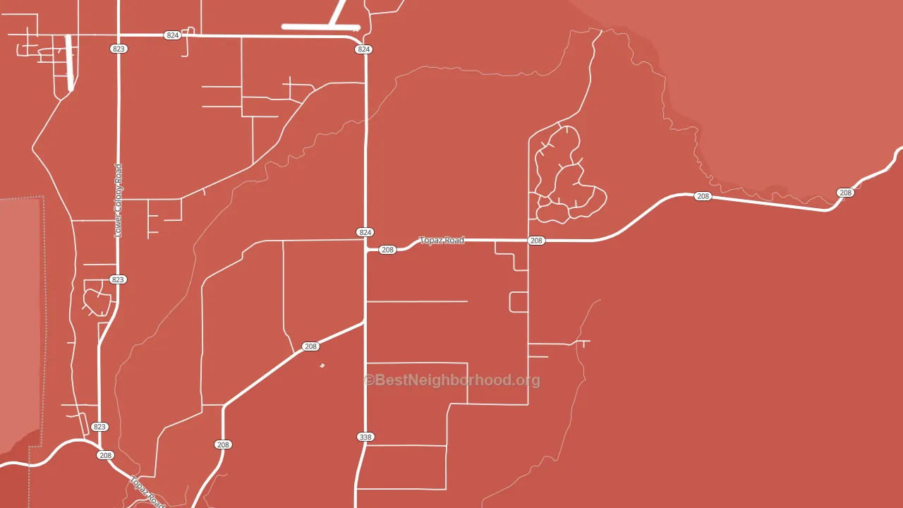 89430, NV block-group political-lean map