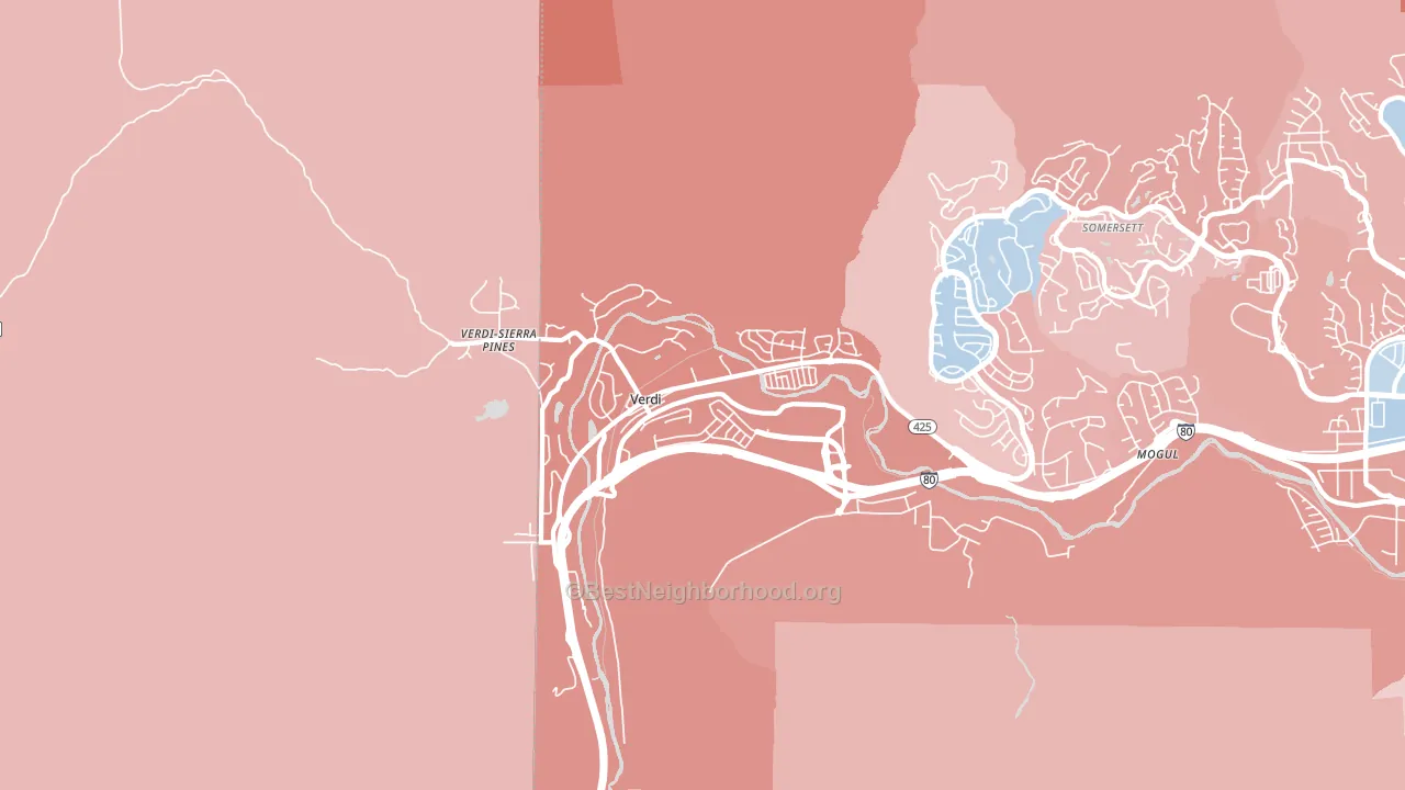 89439, NV block-group political-lean map