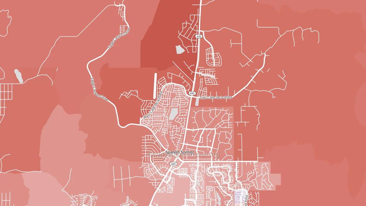 89441, NV block-group political-lean map