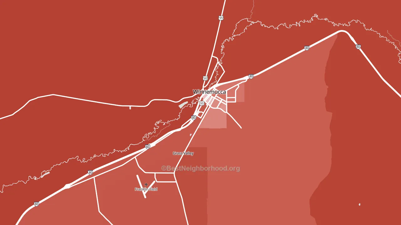 89445, NV block-group political-lean map