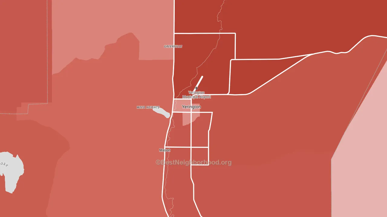 89447, NV block-group political-lean map