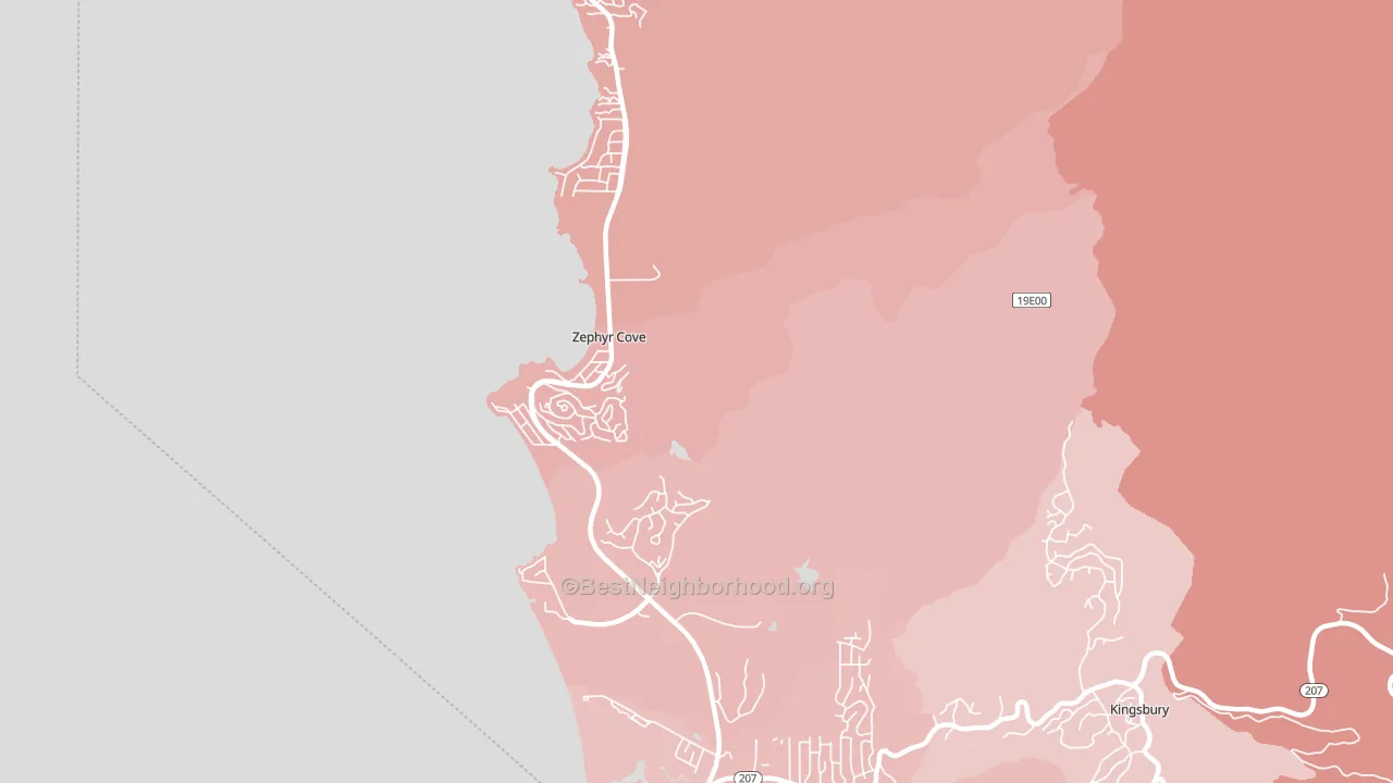 89448, NV block-group political-lean map
