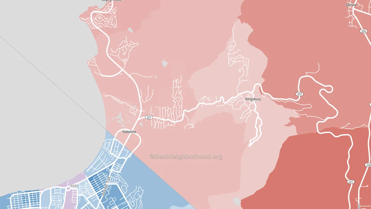 89449, NV block-group political-lean map