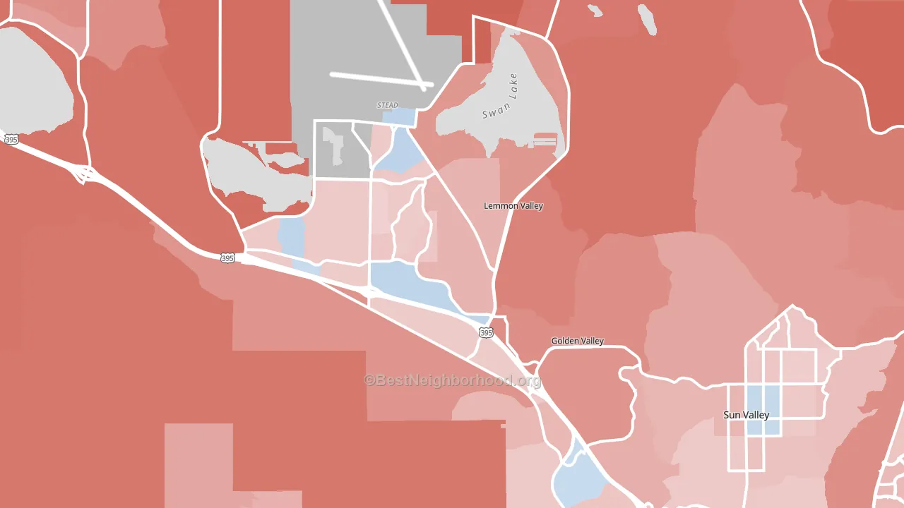 89506, NV block-group political-lean map