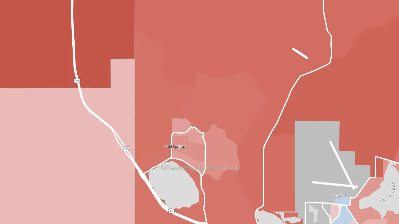 89508, NV block-group political-lean map