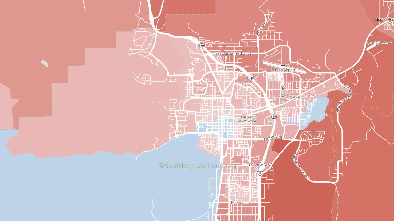 89703, NV block-group political-lean map