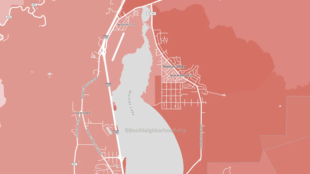 89704, NV block-group political-lean map