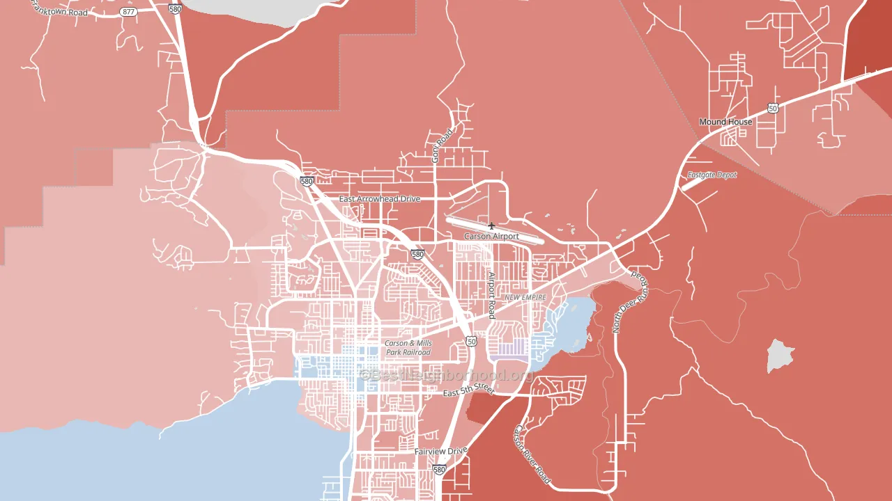 89706, NV block-group political-lean map
