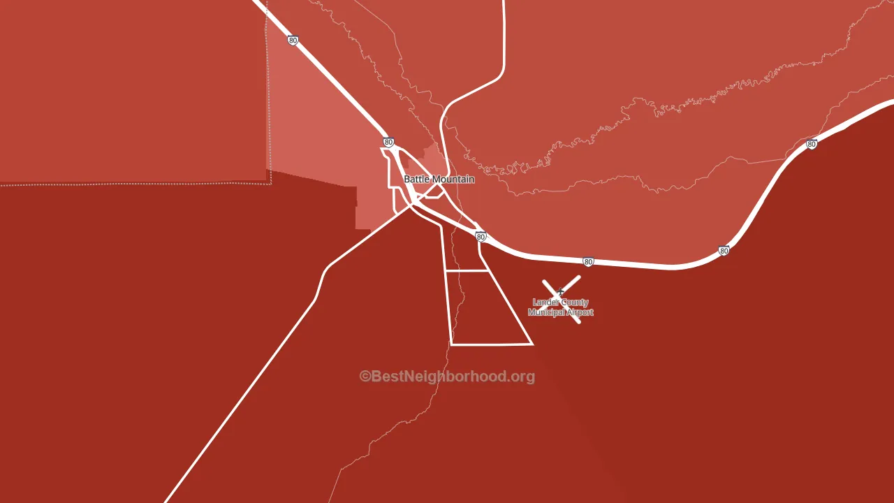 89820, NV block-group political-lean map