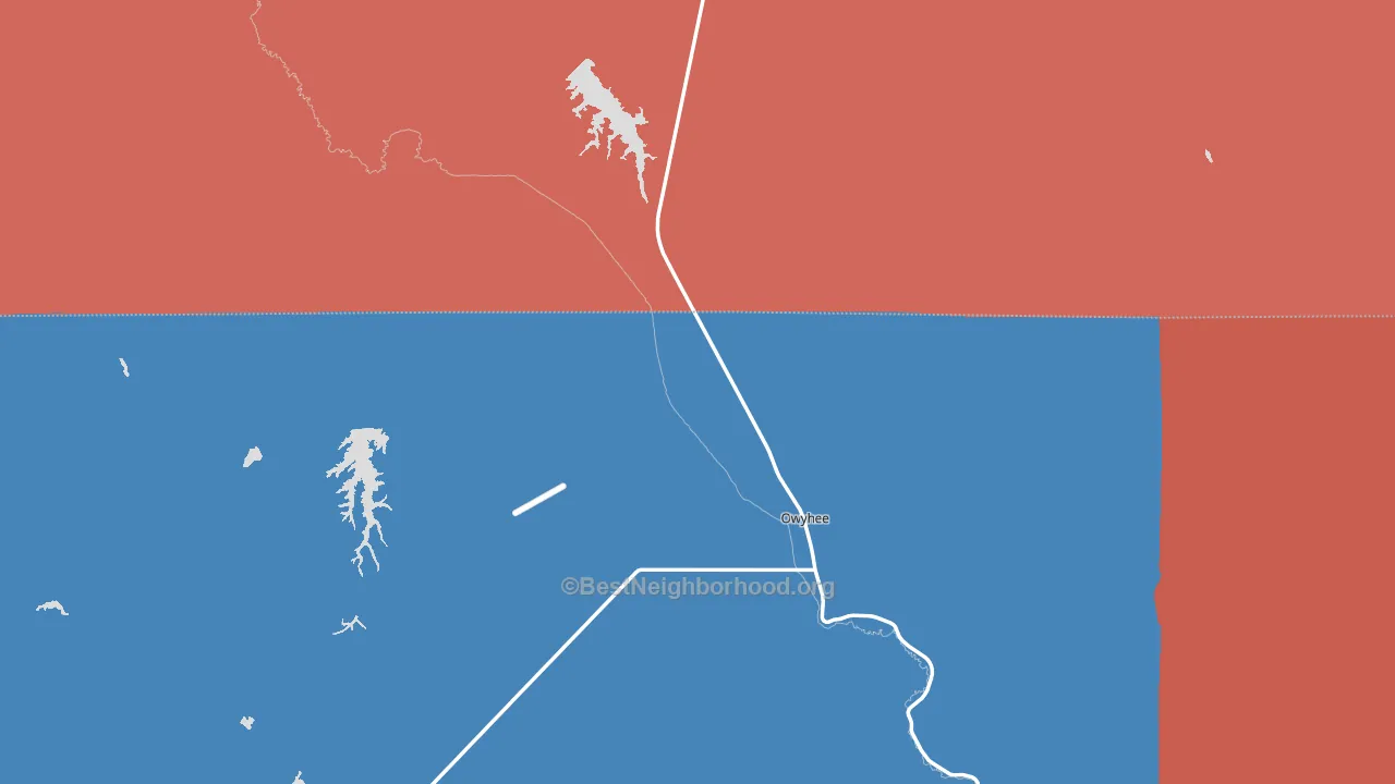 89832, NV block-group political-lean map