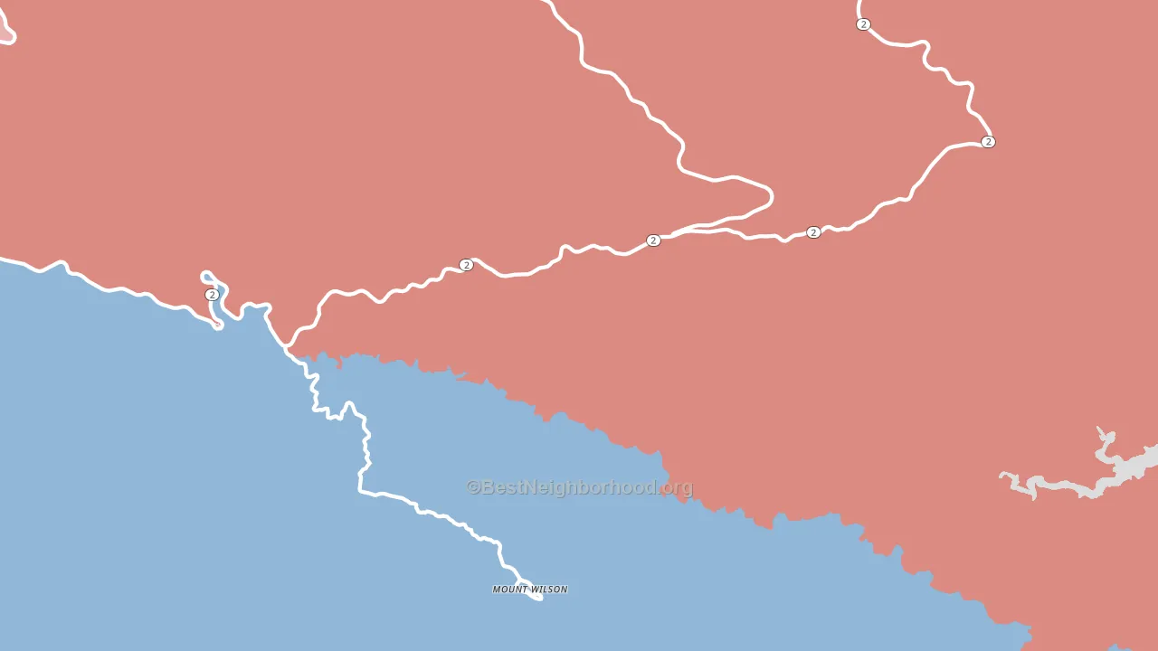91023, CA block-group political-lean map