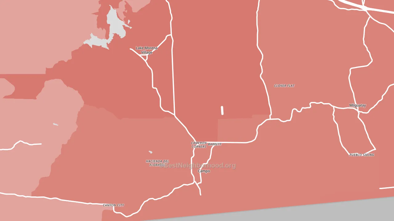 91906, CA block-group political-lean map