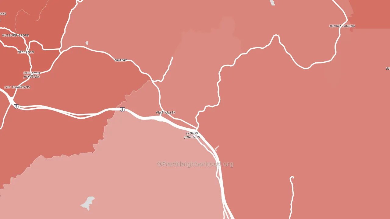 91962, CA block-group political-lean map