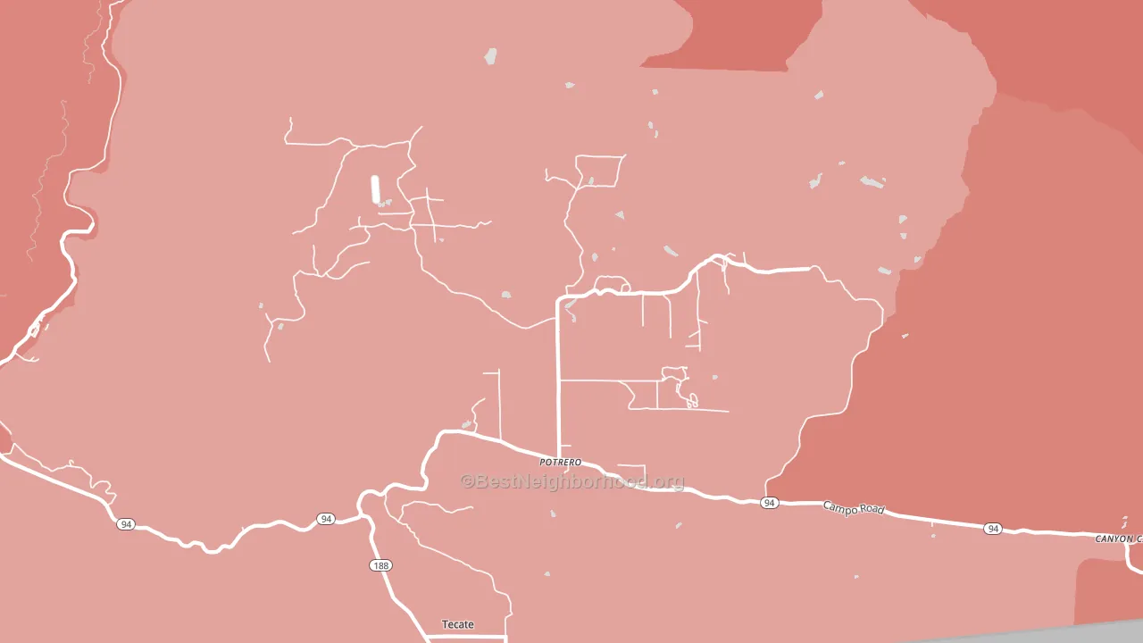 91963, CA block-group political-lean map