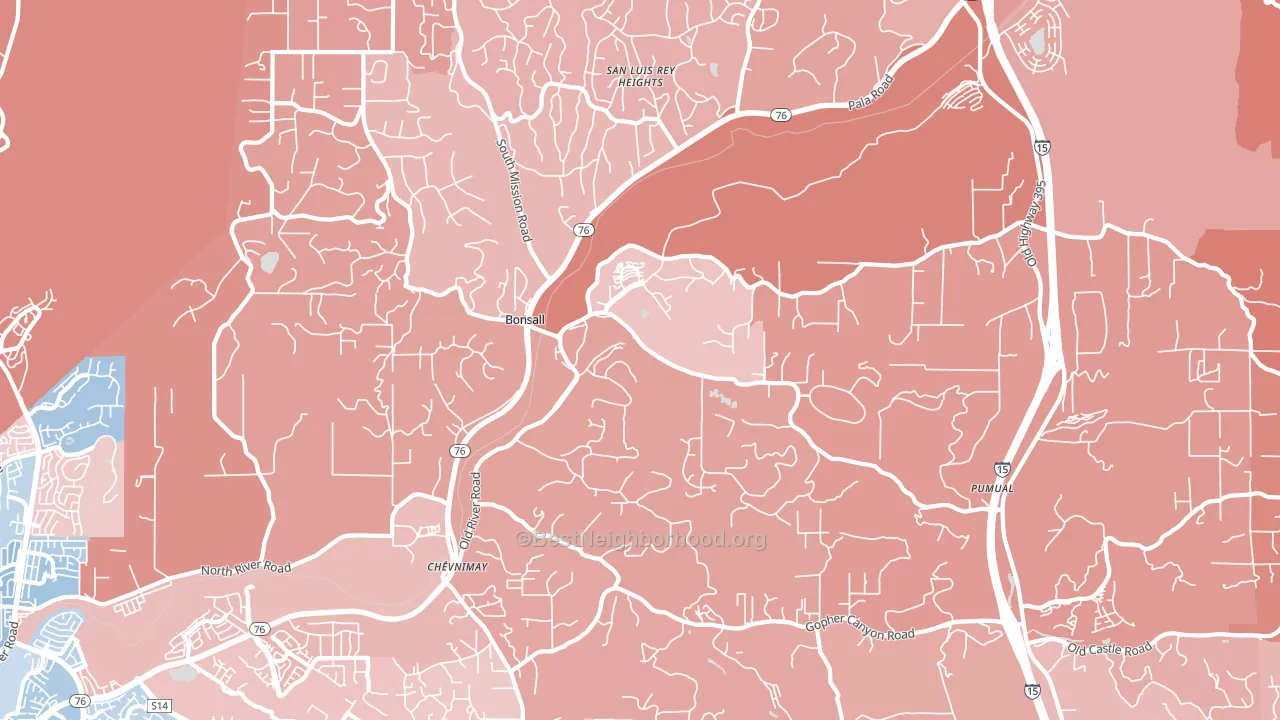 92003, CA block-group political-lean map