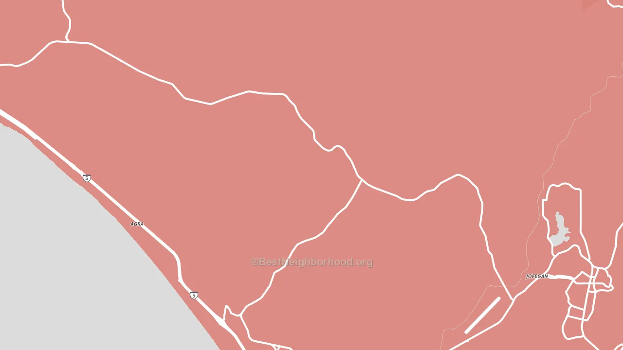 92055, CA block-group political-lean map