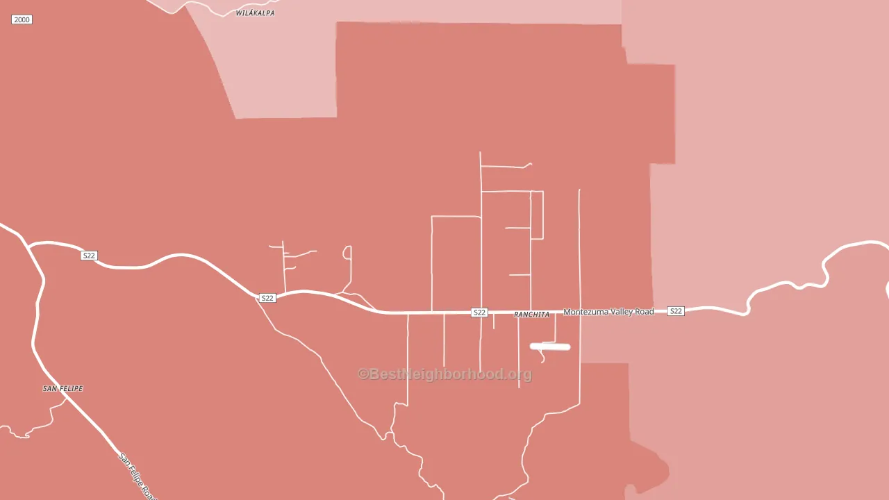 92066, CA block-group political-lean map
