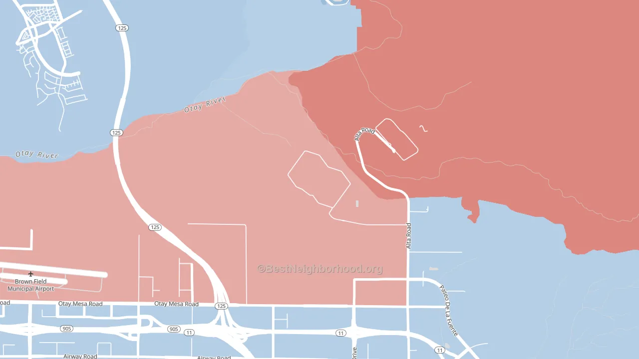 92179, CA block-group political-lean map
