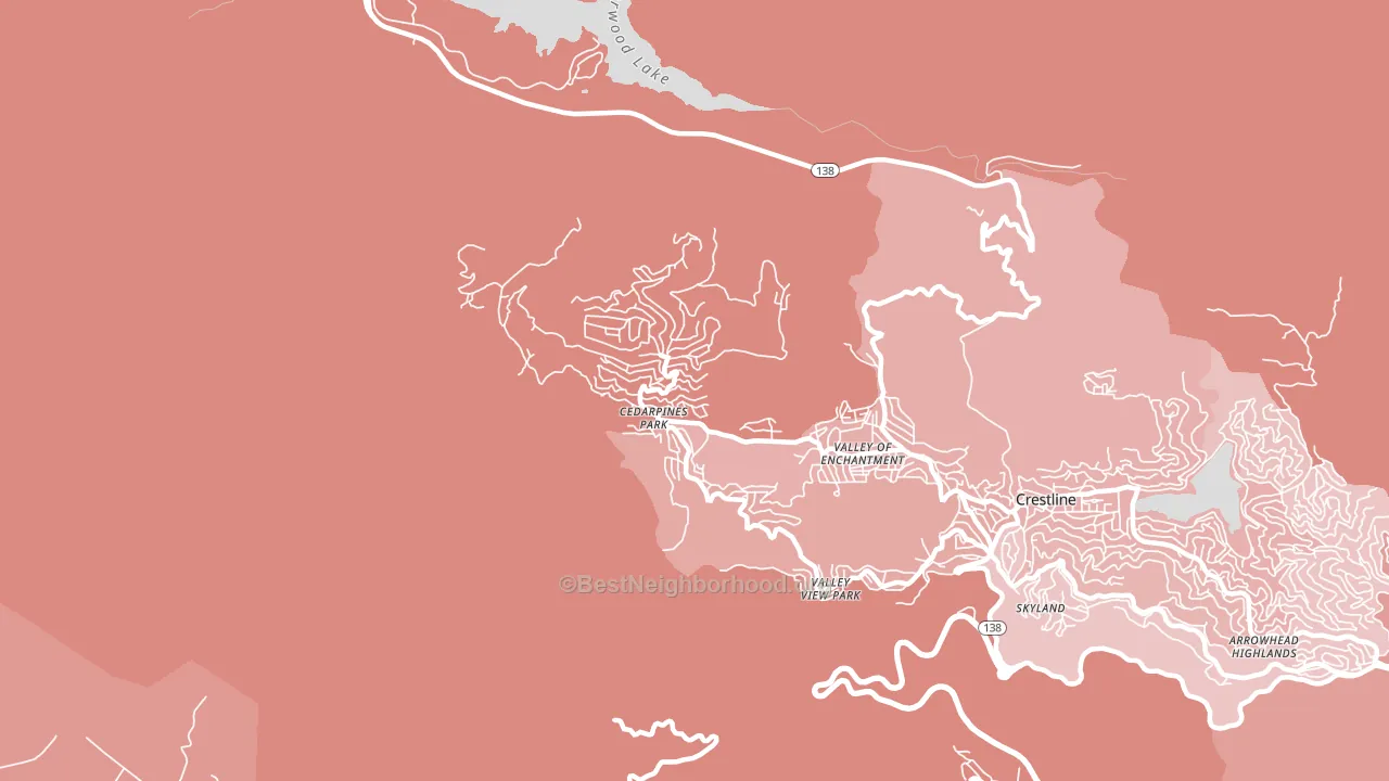 92322, CA block-group political-lean map