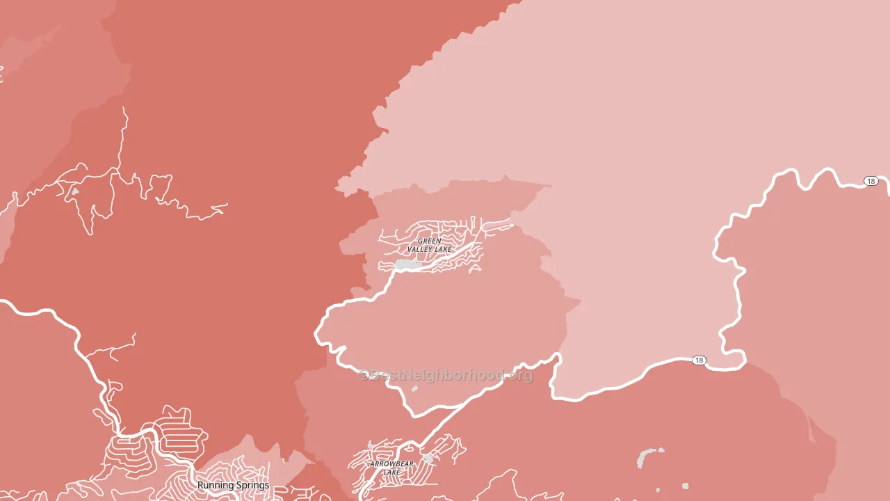 92341, CA block-group political-lean map