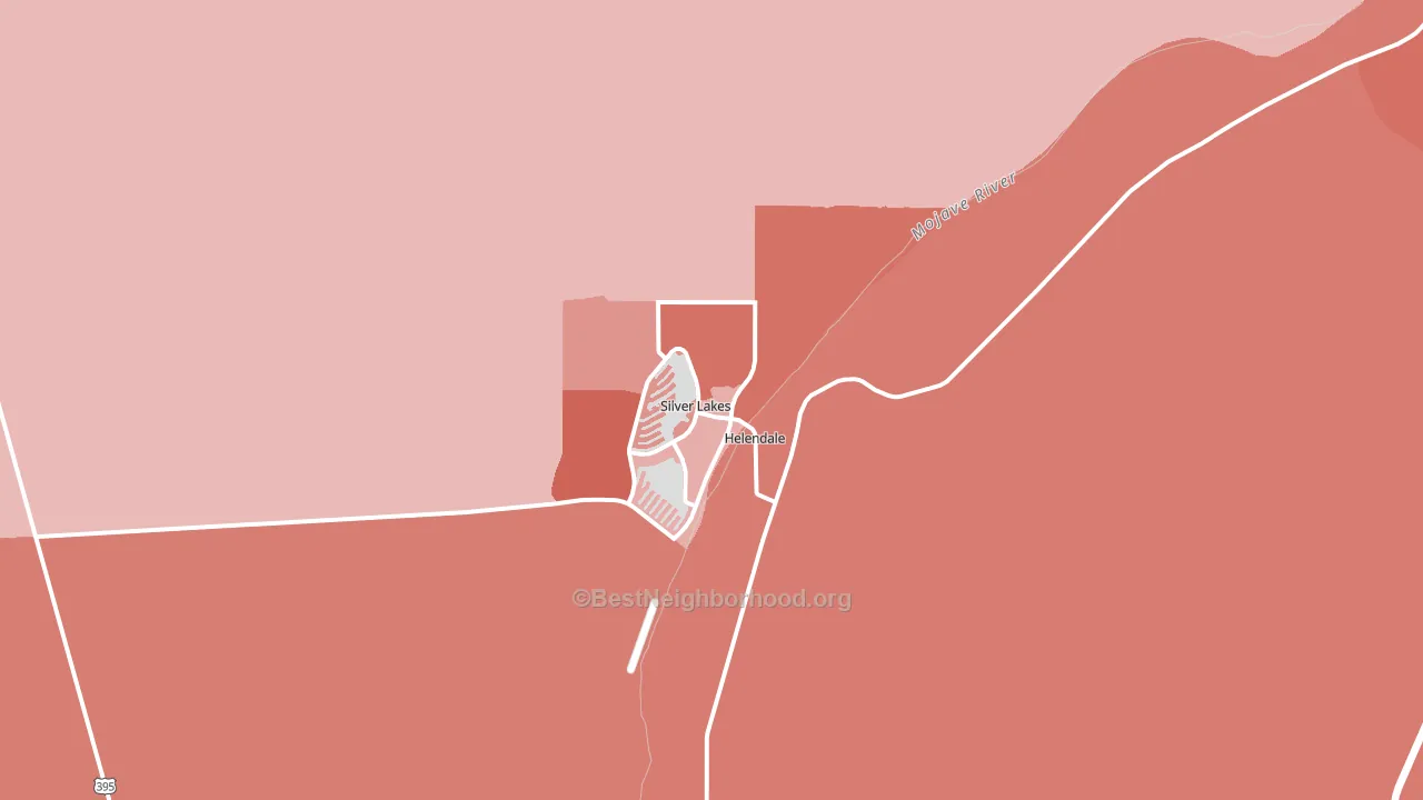92342, CA block-group political-lean map