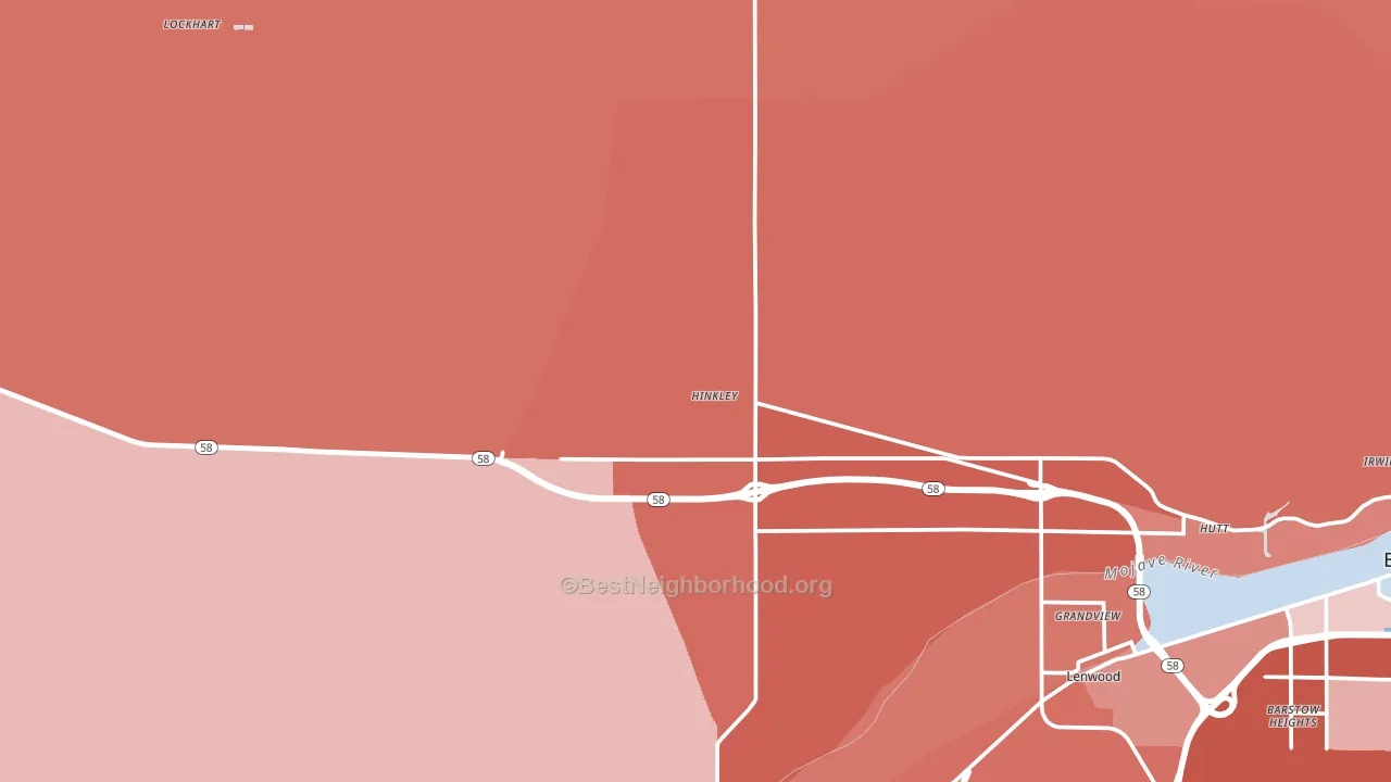 92347, CA block-group political-lean map