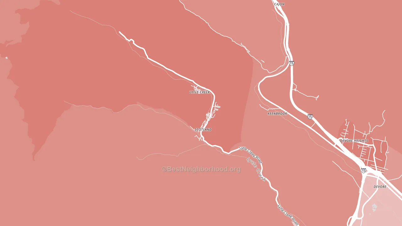 92358, CA block-group political-lean map