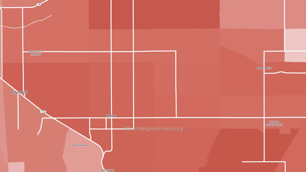 92371, CA block-group political-lean map