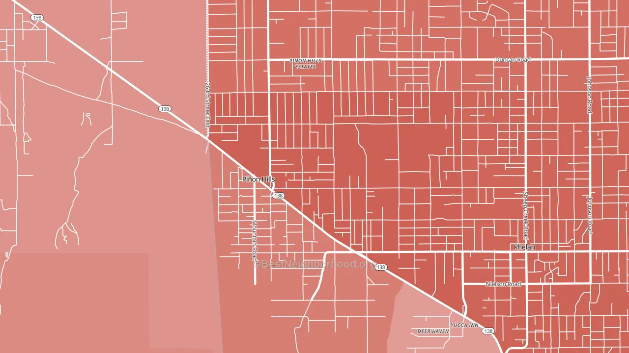 92372, CA block-group political-lean map