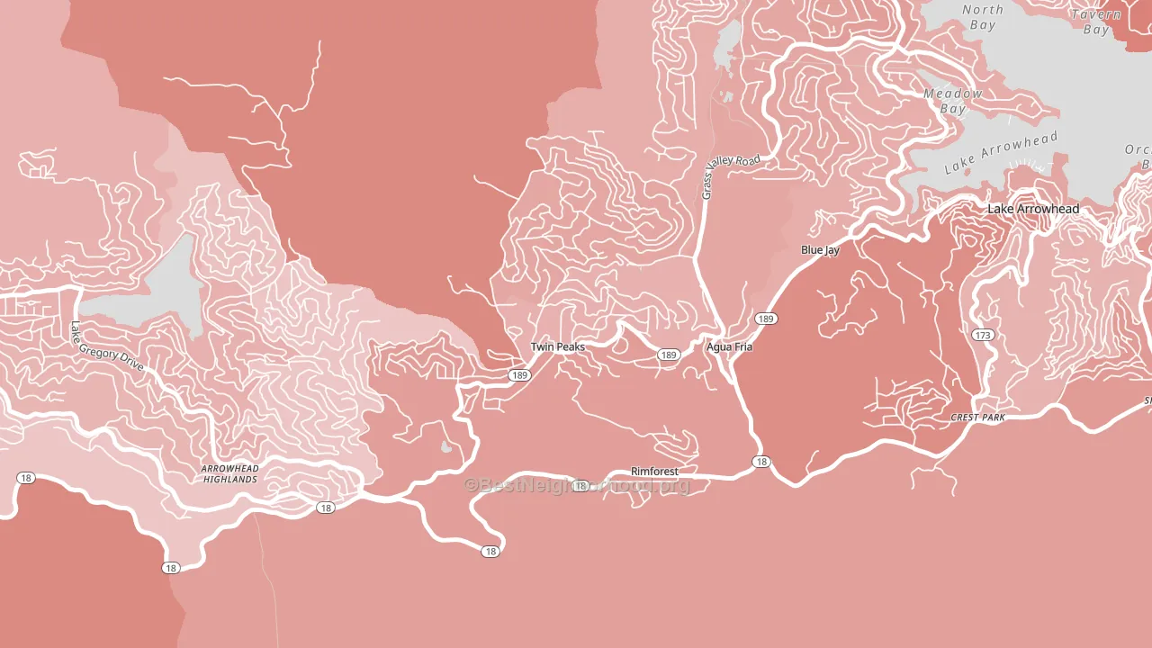 92391, CA block-group political-lean map