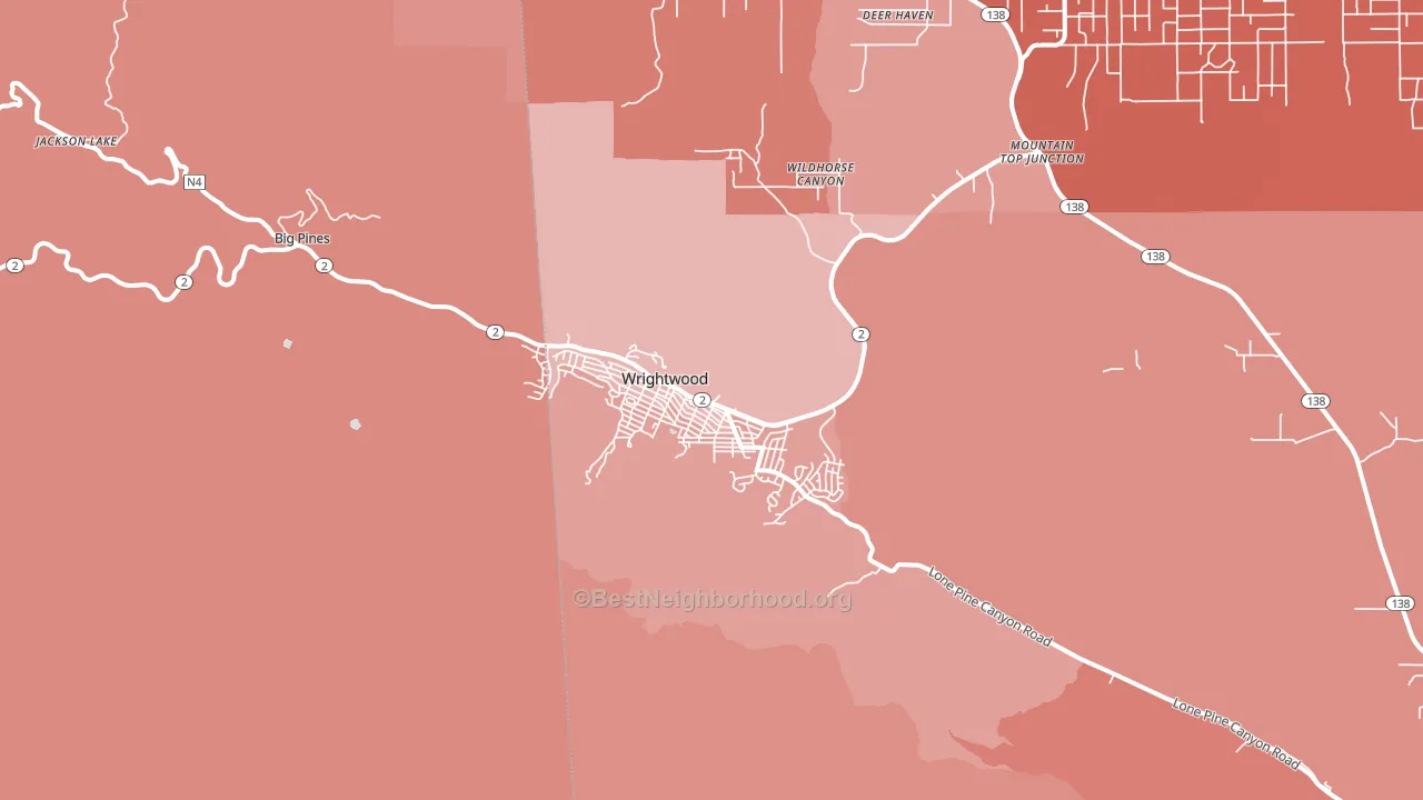 92397, CA block-group political-lean map