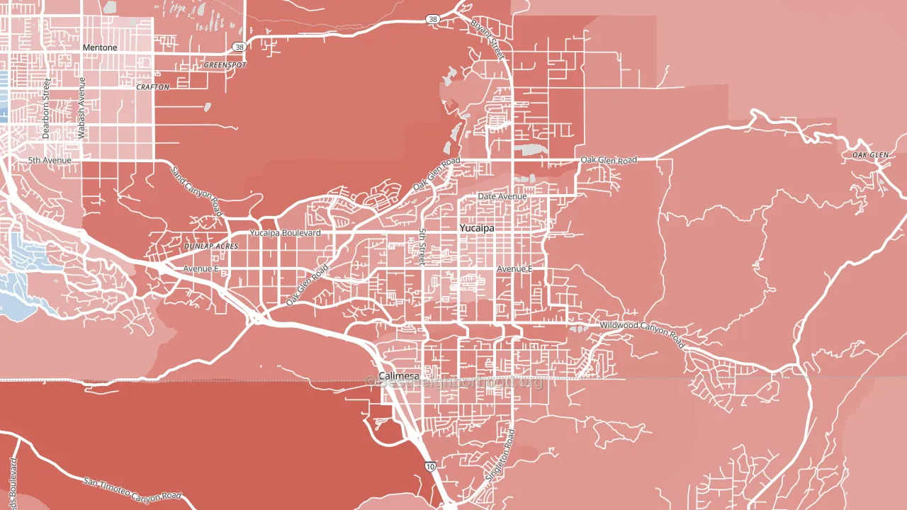 92399, CA block-group political-lean map