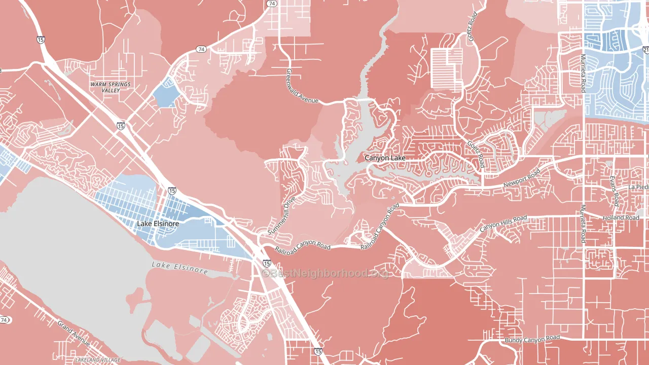 92532, CA block-group political-lean map