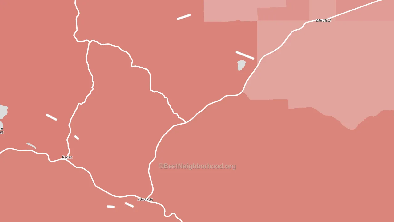 92536, CA block-group political-lean map