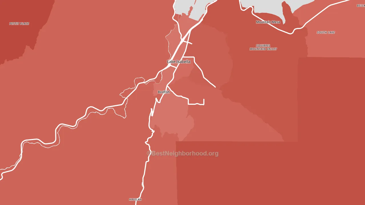 93205, CA block-group political-lean map