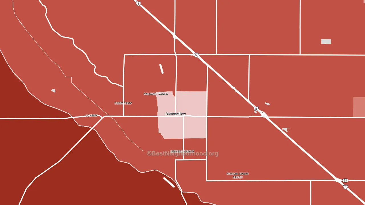 93206, CA block-group political-lean map